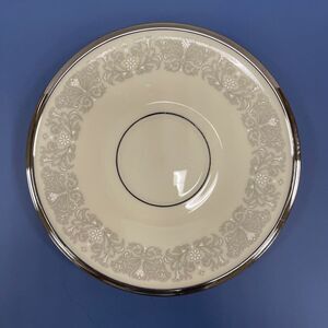 Lenox Snow Lily Platinum Saucer. kk171